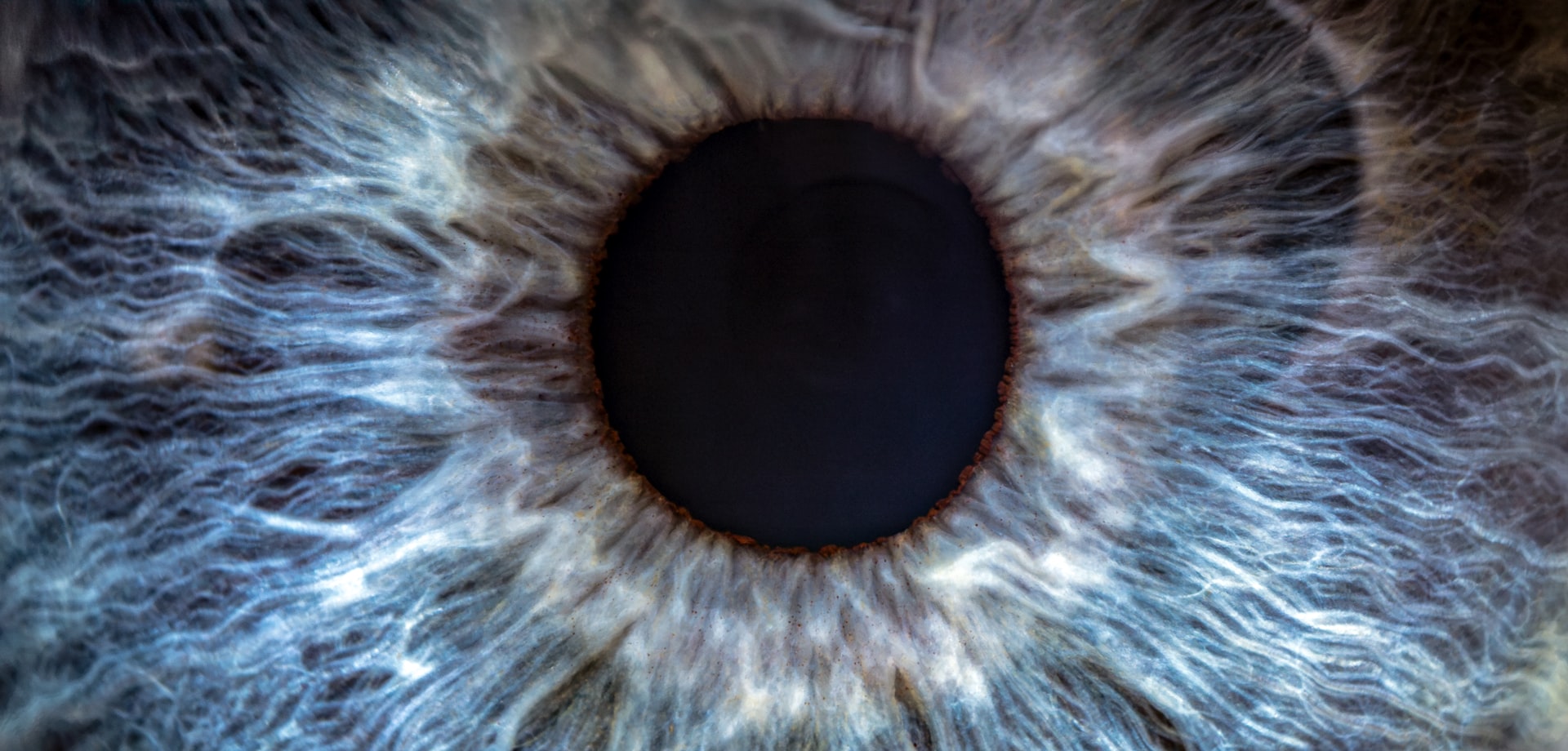A close-up view of a human eye.